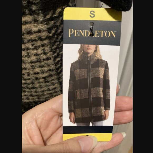 Pendleton Women's Wool Blend Walker Coat Tan Size S/M/L/XL New - Picture 4 of 8